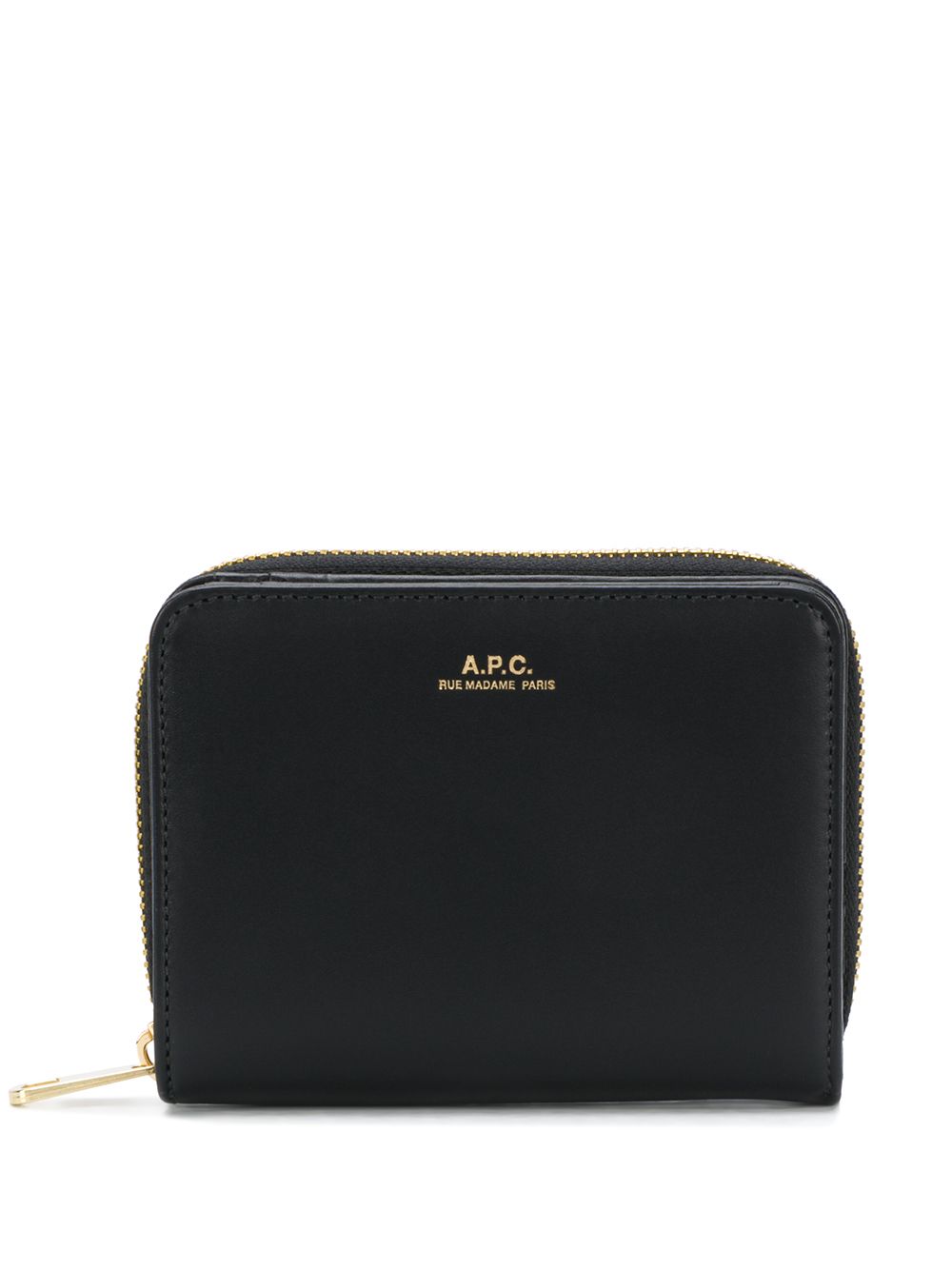 A.P.C. logo钱包 - 黑色