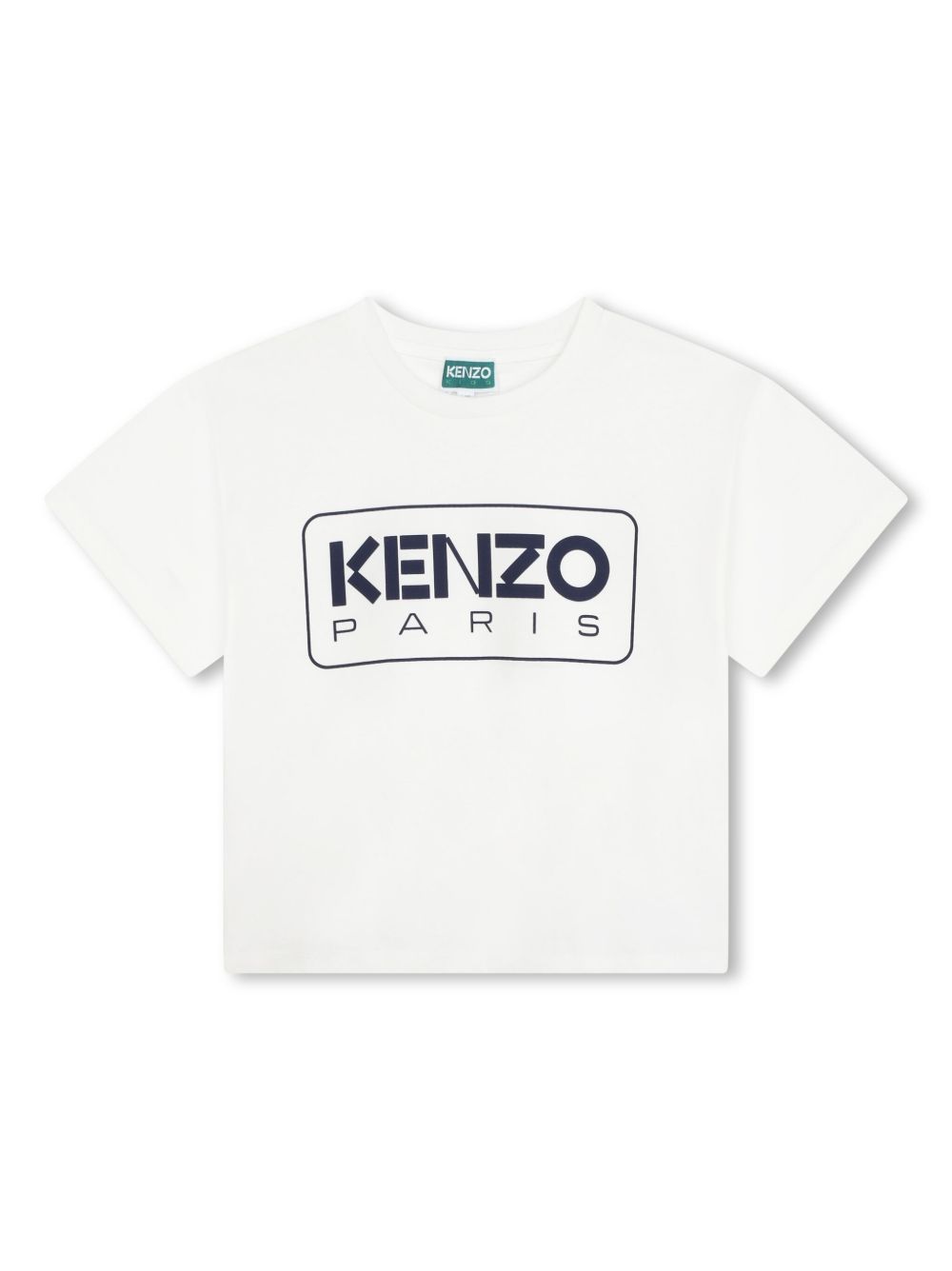 Kenzo Kids logo印花棉T恤 - 中性色