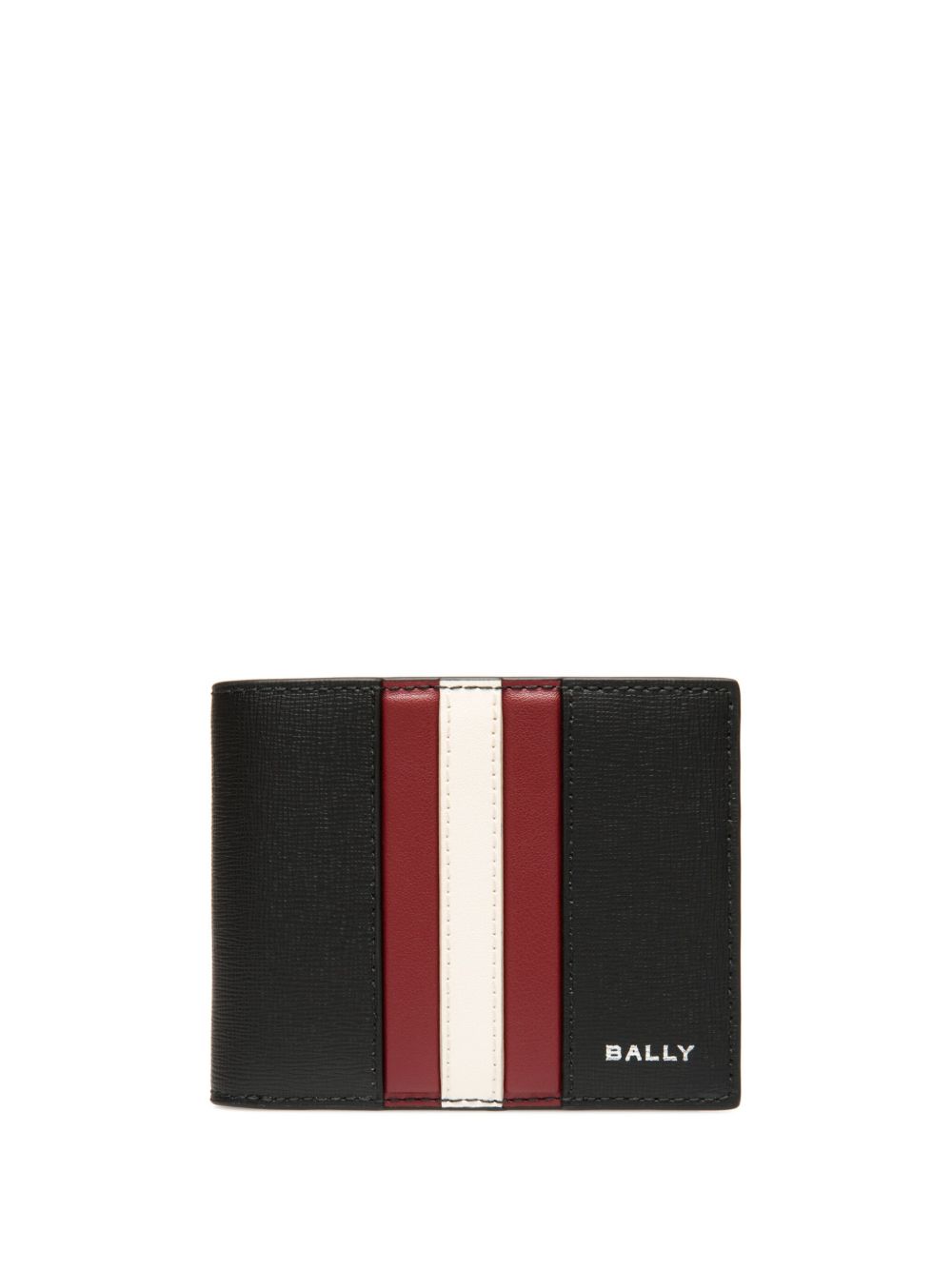 Bally logo印花皮质钱包 - 黑色