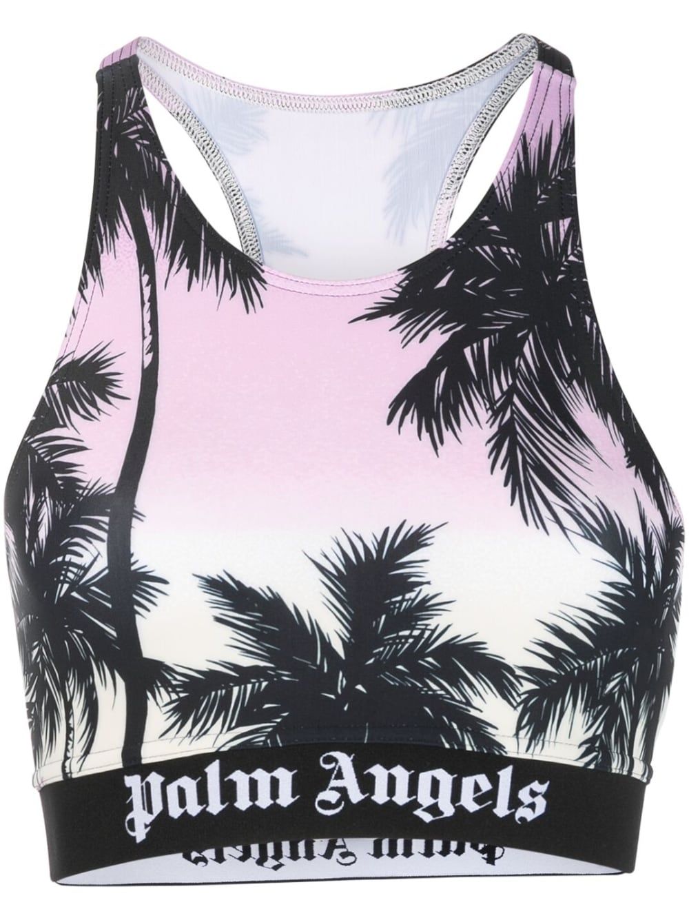 Palm Angels 棕树印花短款上衣 - 紫色