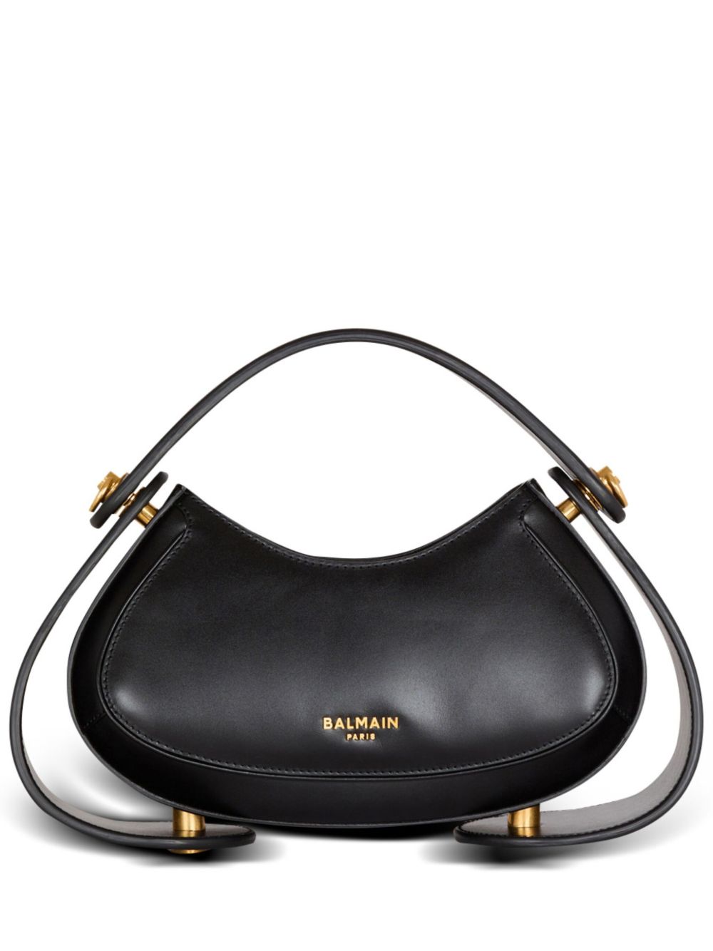Balmain Jolie Madame 皮质小号手提包 - 黑色