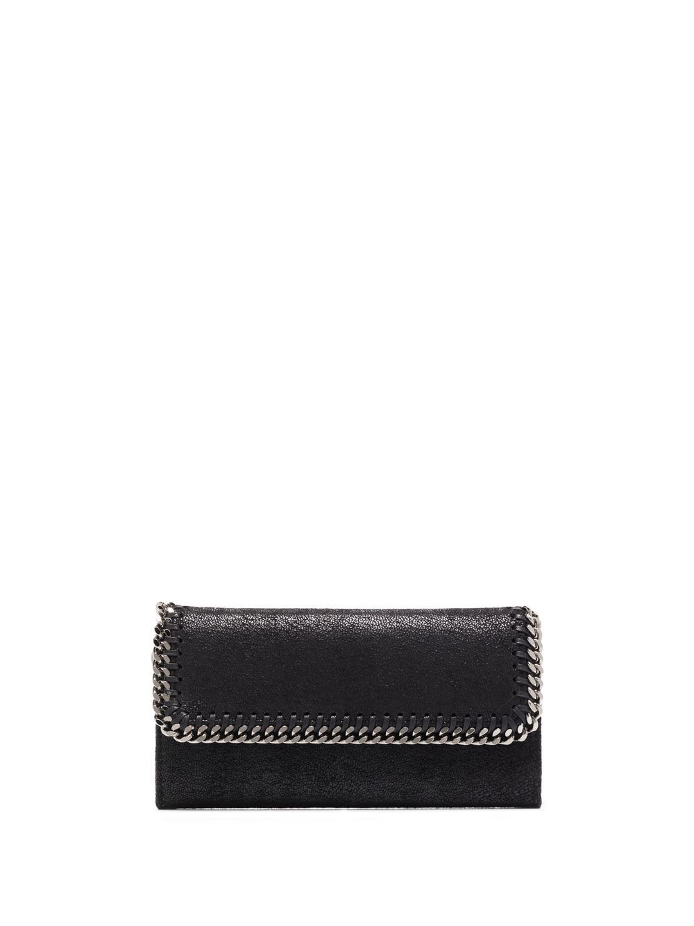 Stella McCartney 斯特拉·麦卡特尼 Falabella 长款翻盖钱包 - 黑色