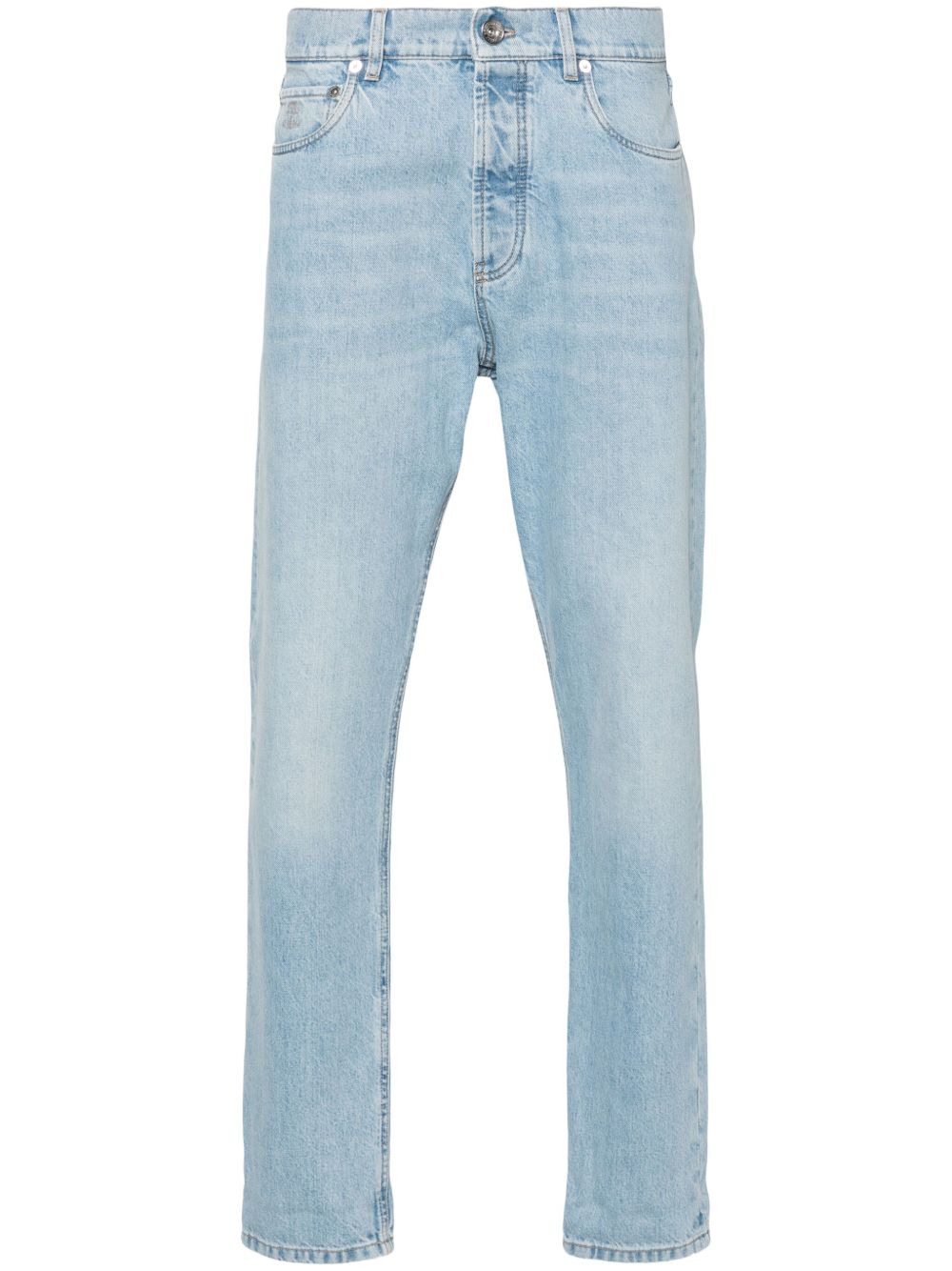 Brunello Cucinelli 锥形牛仔裤 - 蓝色