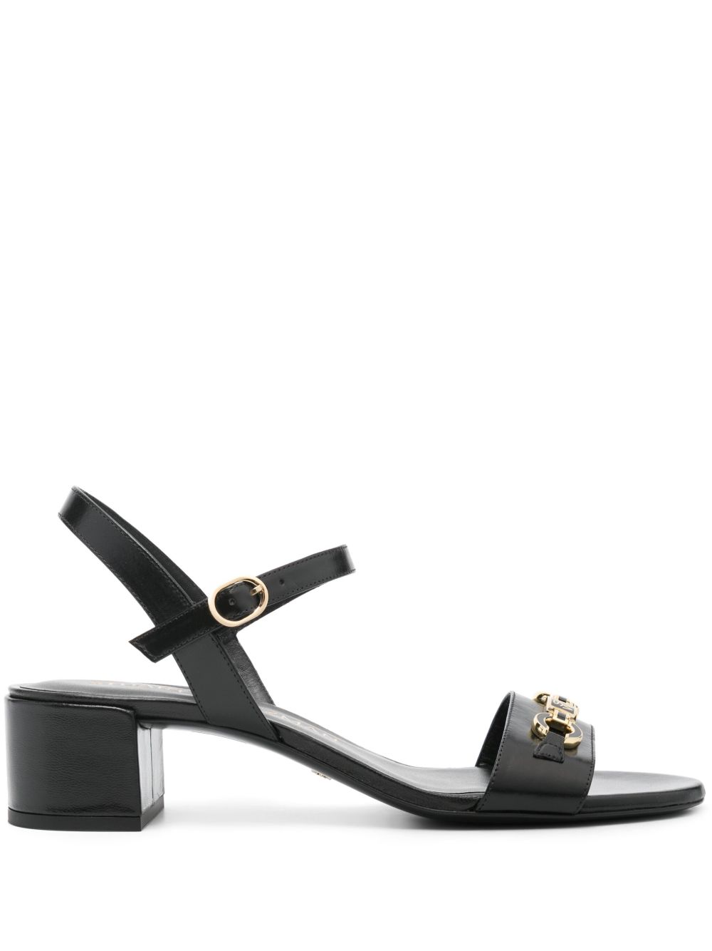 Stuart Weitzman SW Signature 低跟凉鞋 - 黑色