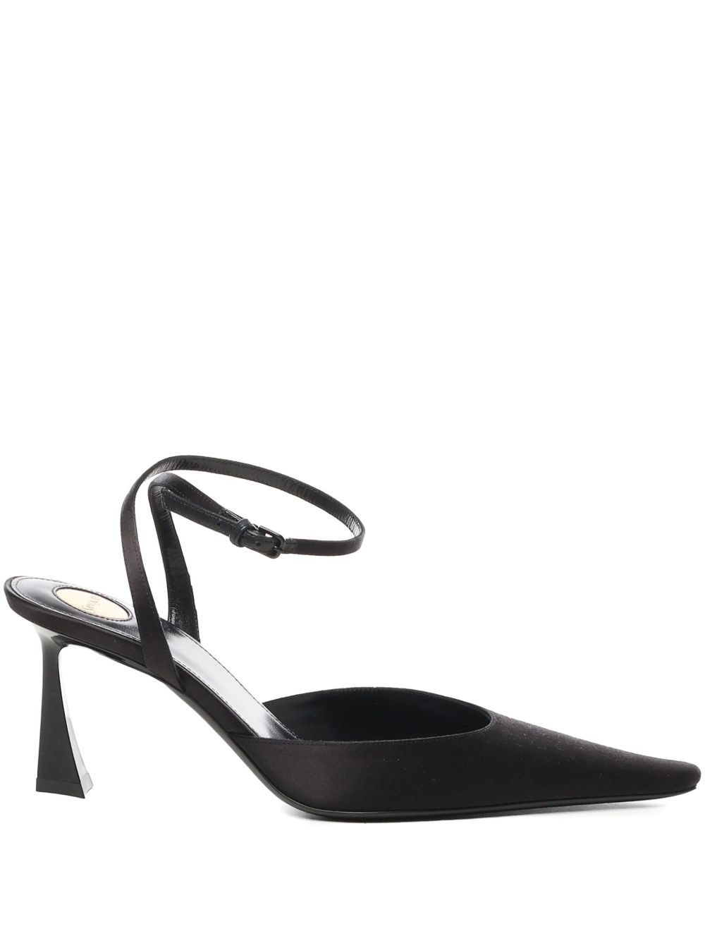 Saint Laurent Aimée 裹踝中跟鞋（7.5厘米） - 黑色