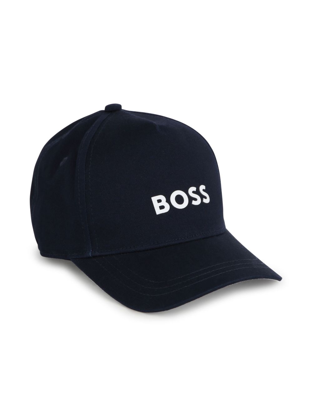 BOSS Kidswear logo贴花棉棒球帽 - 蓝色