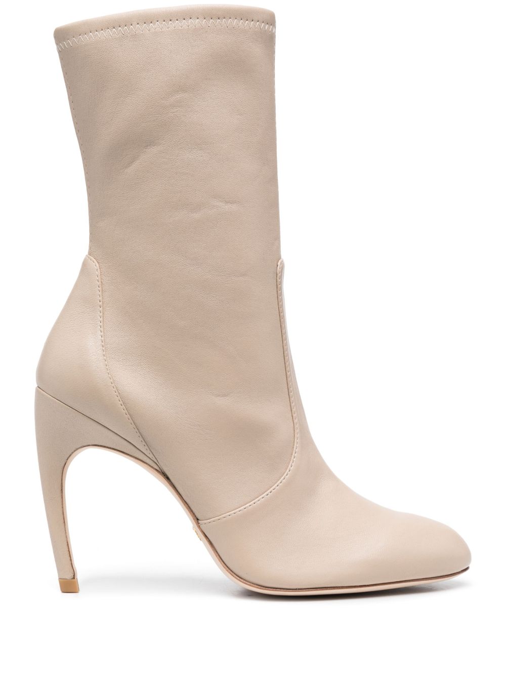 Stuart Weitzman Luxecurve 弹性高跟中筒靴 - 中性色
