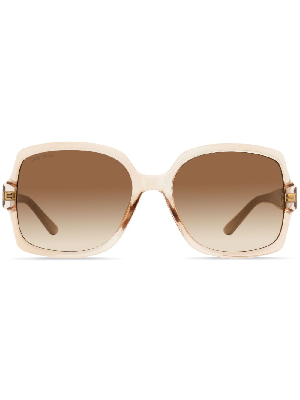 Jimmy Choo Eyewear Sammi 方框太阳眼镜 - 褐色