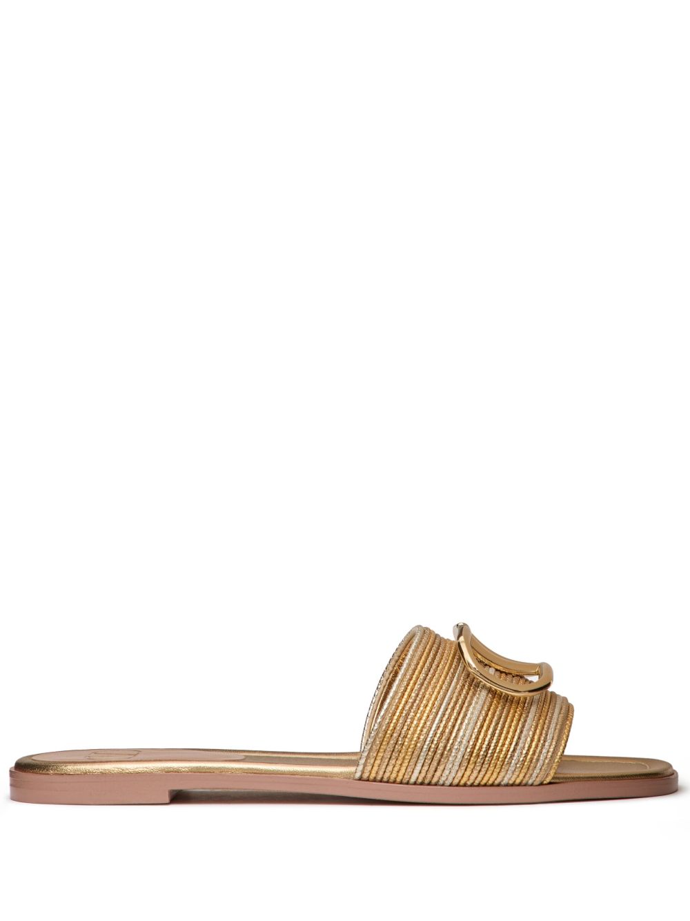 Valentino Garavani VLogo Signature 凉鞋 - 金色