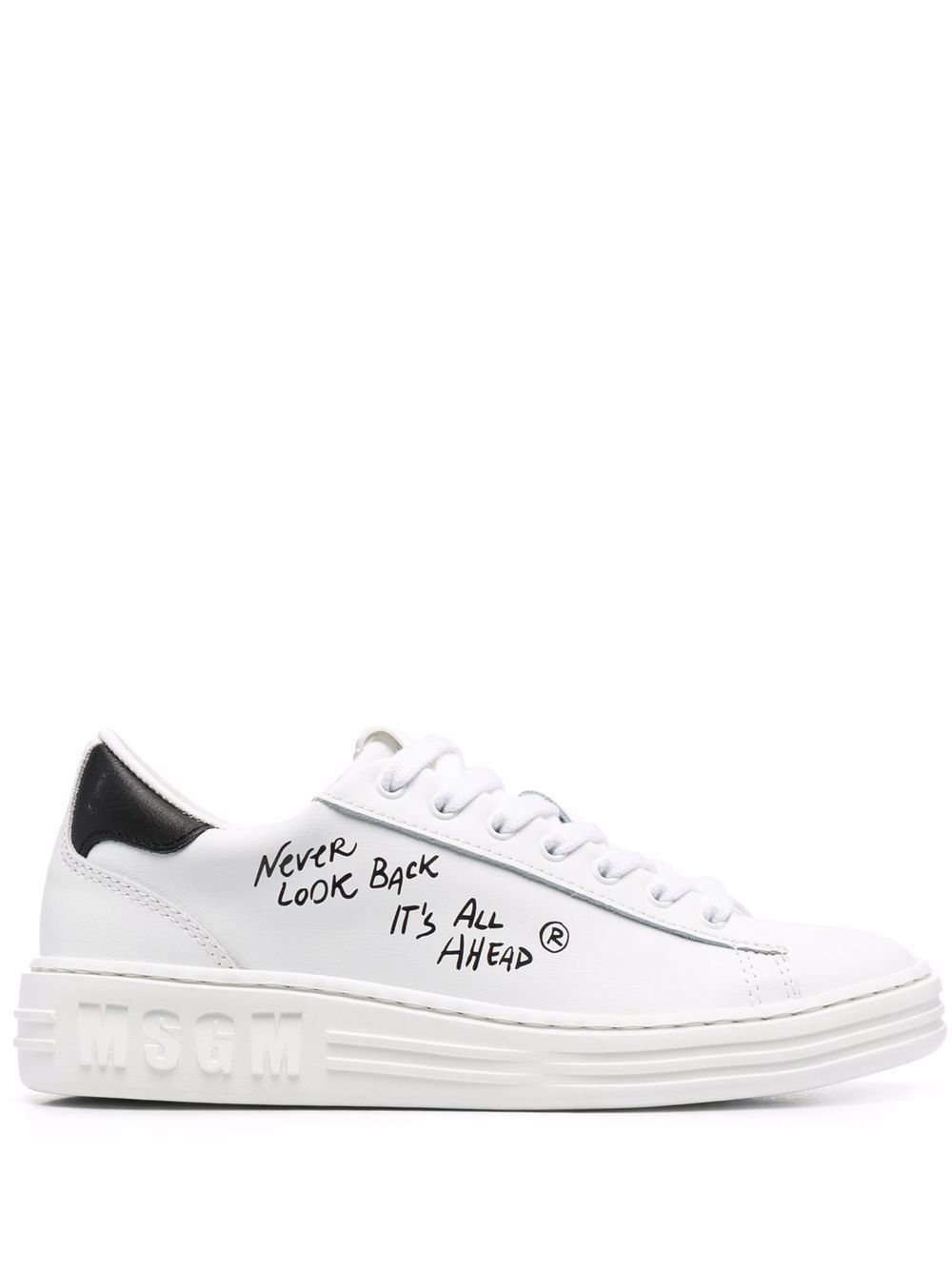 MSGM Iconic cupsole鞋底低帮运动鞋 - 白色