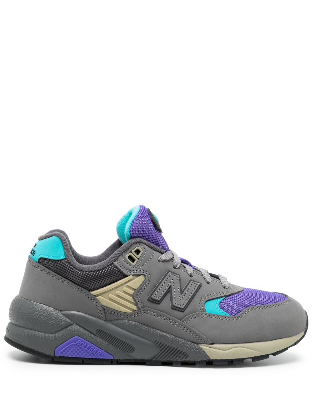 New Balance 580 标贴低帮运动鞋 - 灰色