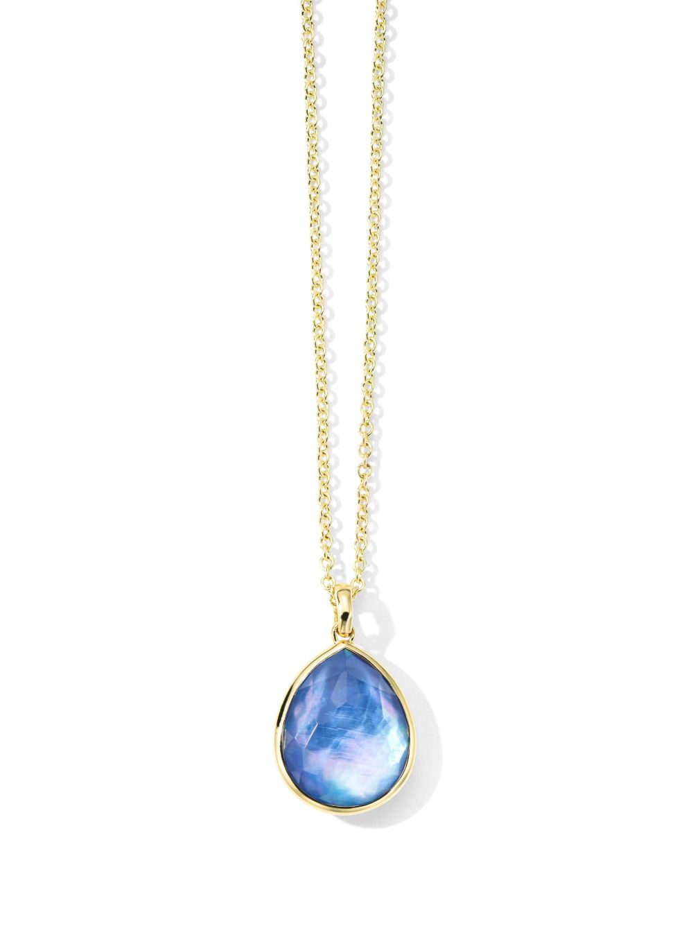 IPPOLITA 18K黄金 Rock Candy Medium Teardrop 青金石项链 - 金色