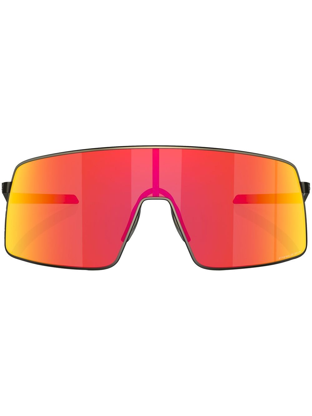 Oakley 方框镜面太阳眼镜 - 褐色