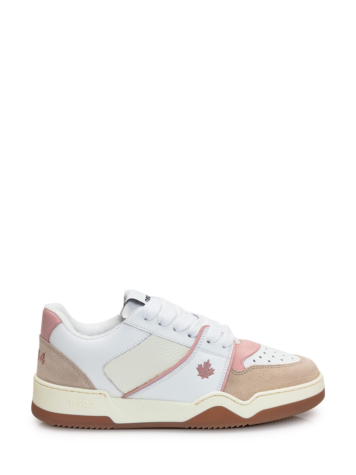 Dsquared2 Spiker 皮革低帮运动鞋