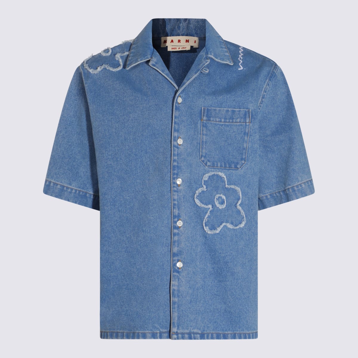 Marni Blue Cotton Shirt