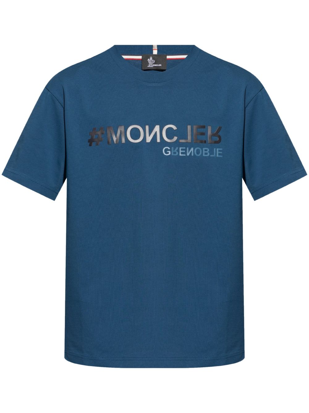 Moncler Grenoble logo T恤 - 蓝色