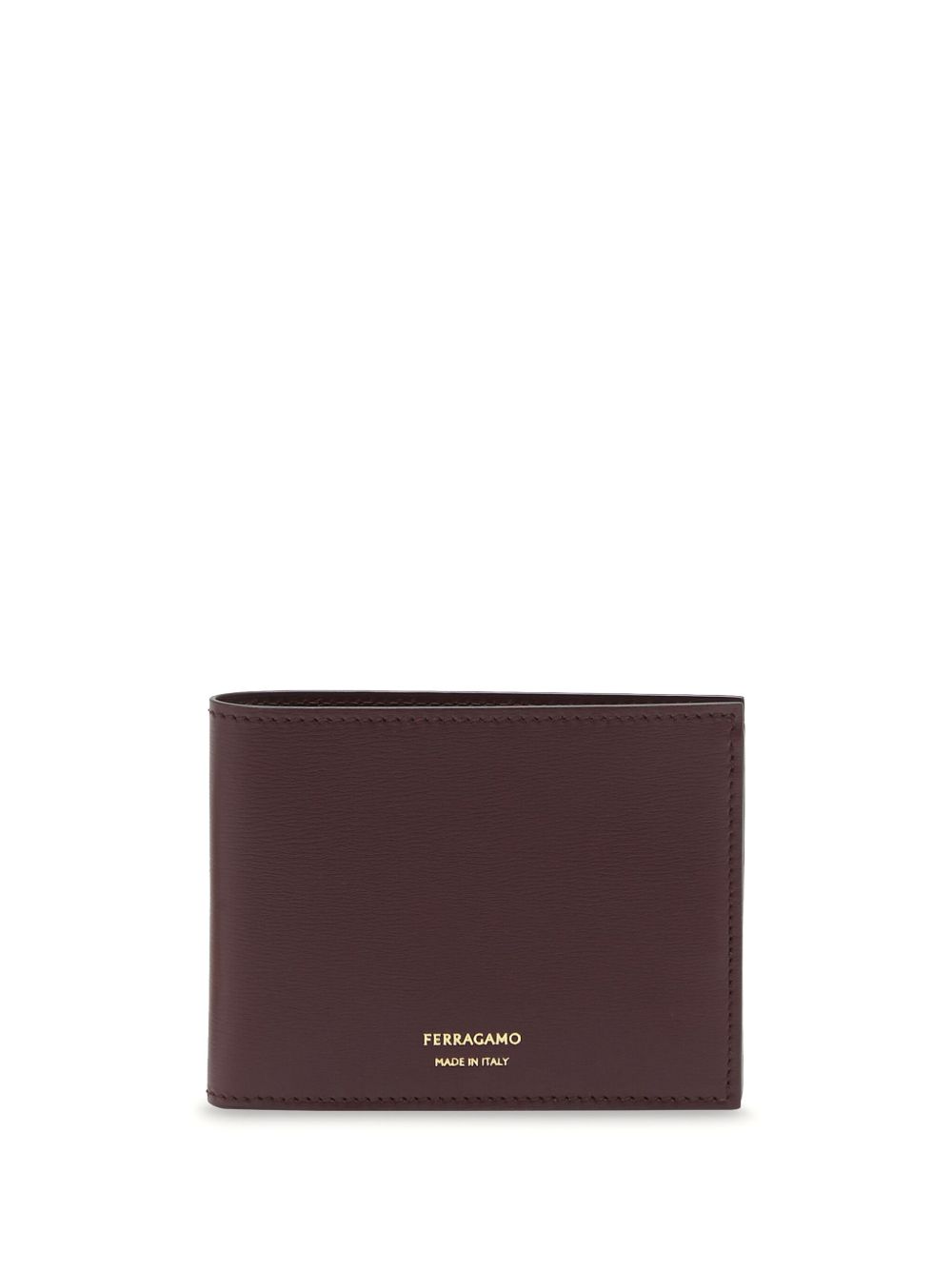Ferragamo logo标记对折钱包 - 红色