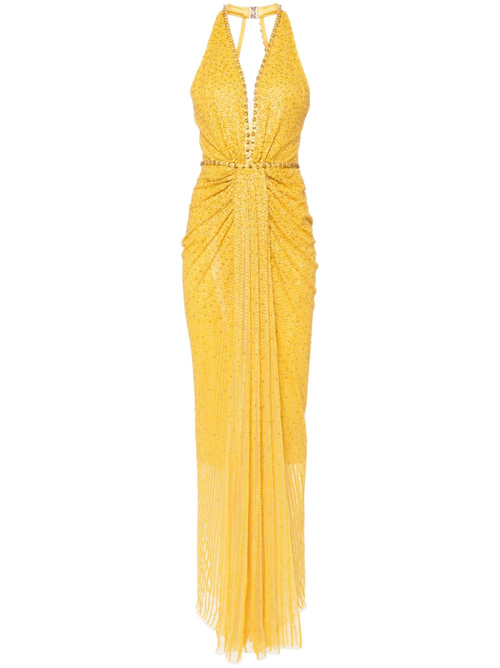 Jenny Packham Petunia 缀饰礼服 - 黄色