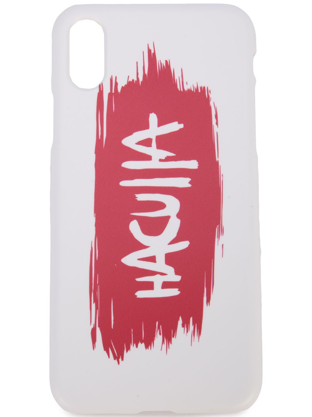 Haculla iPhone XS笔触感图案手机壳 - 白色