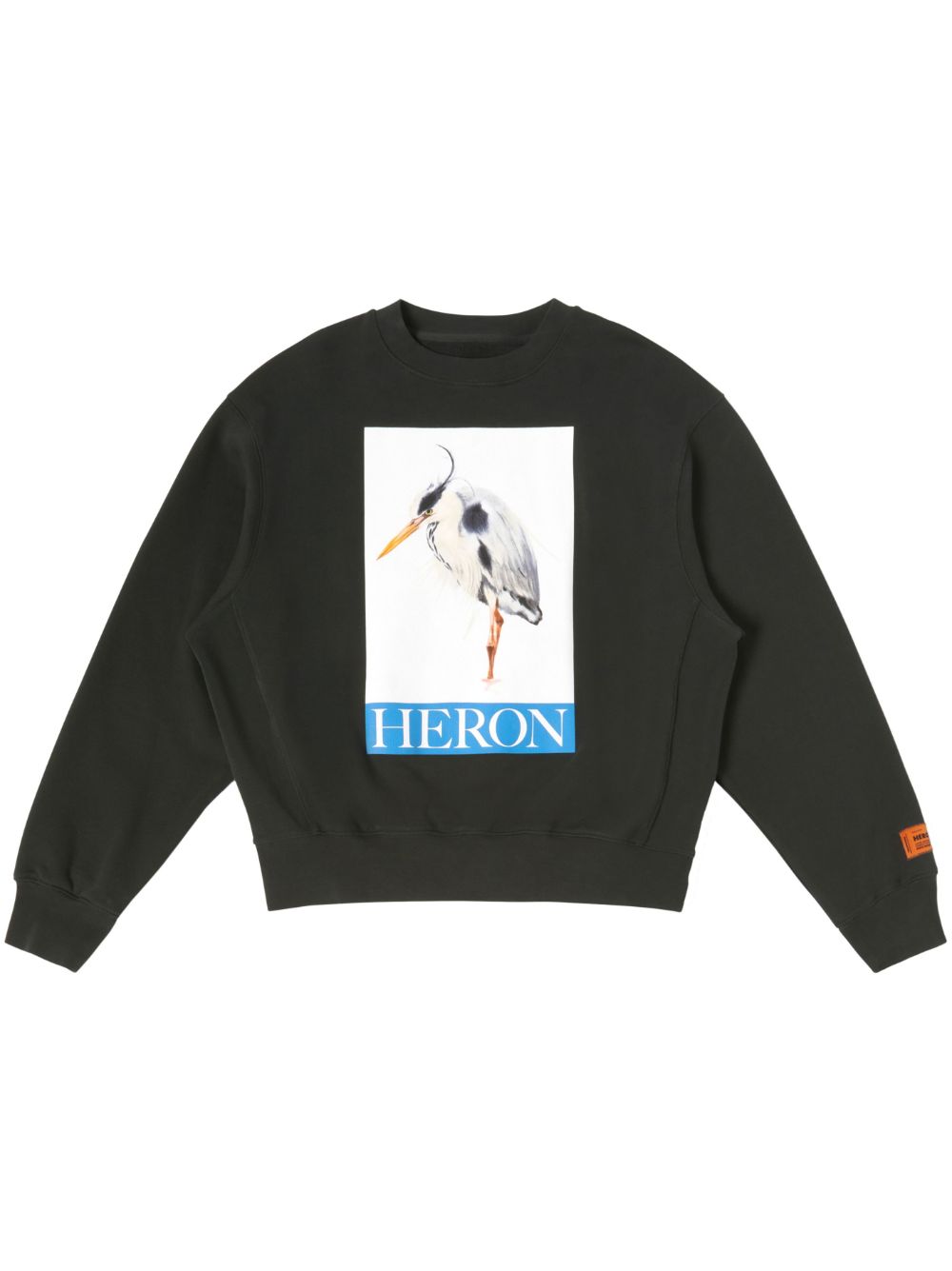 Heron Preston 飞鸟印花圆领卫衣 - 黑色