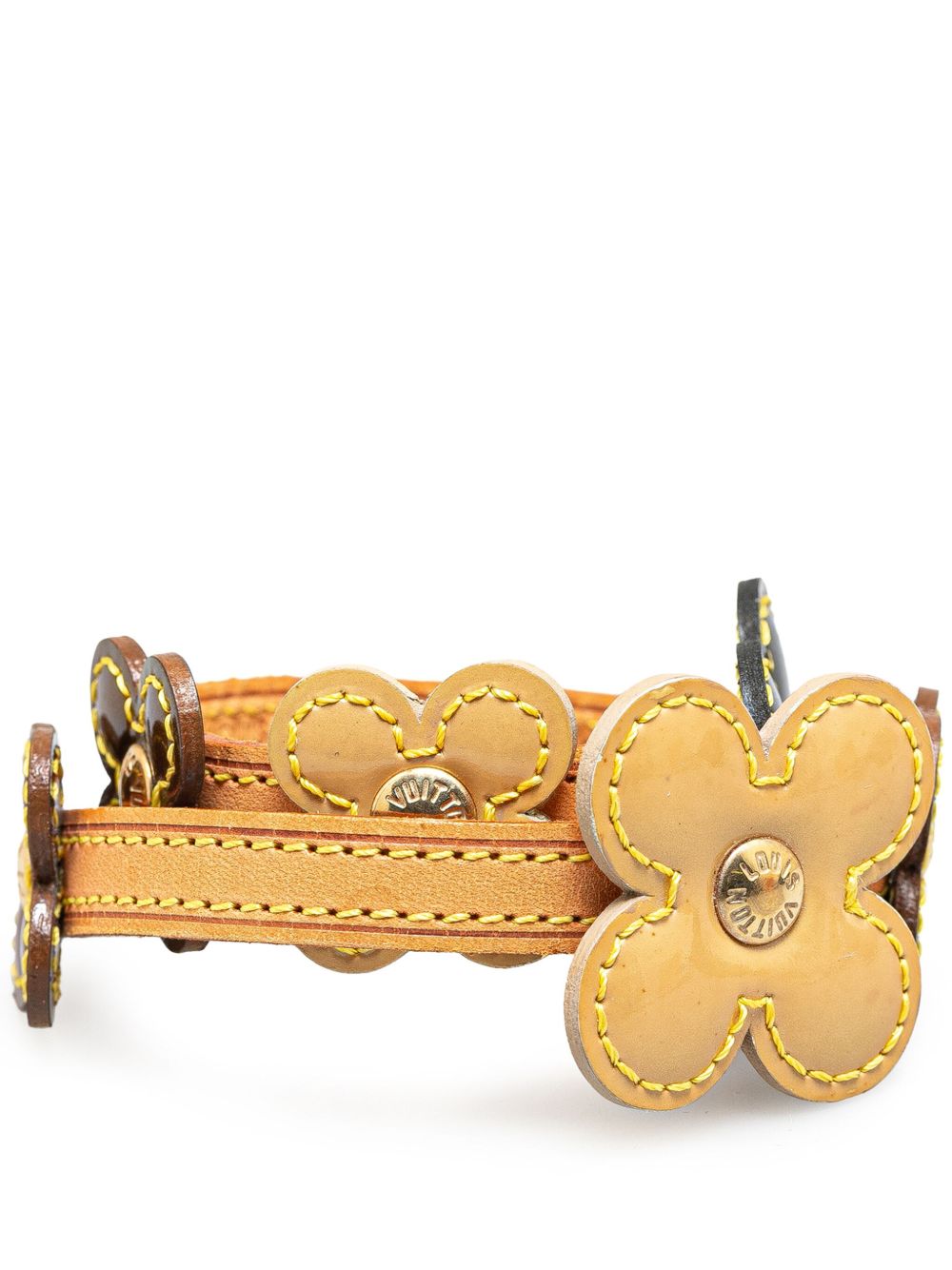 Louis Vuitton Pre-Owned Flower Lexington 皮质装饰项圈（2001年典藏款） - 褐色