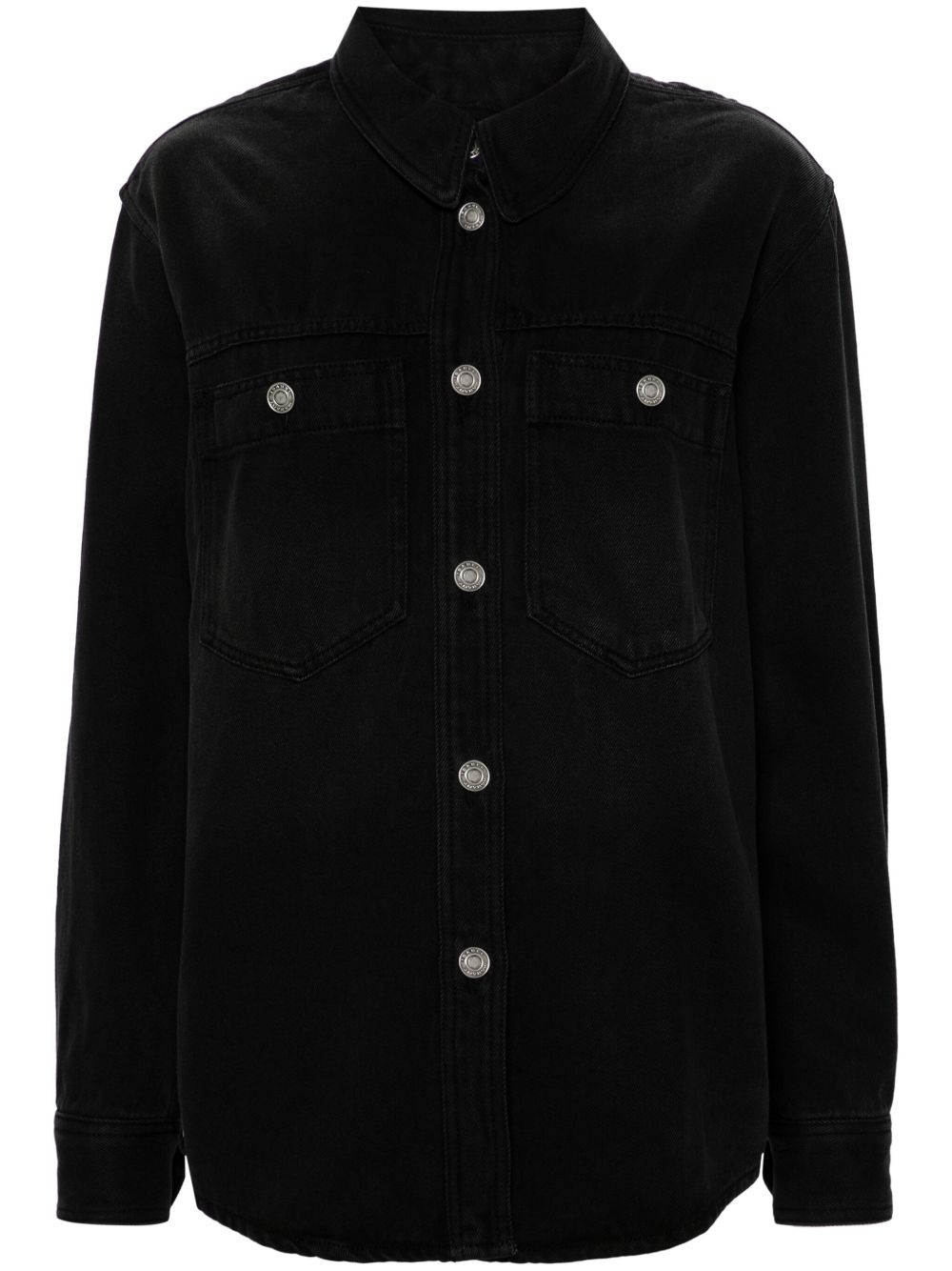 ISABEL MARANT Talbot 褪色效果牛仔衬衫 - 黑色