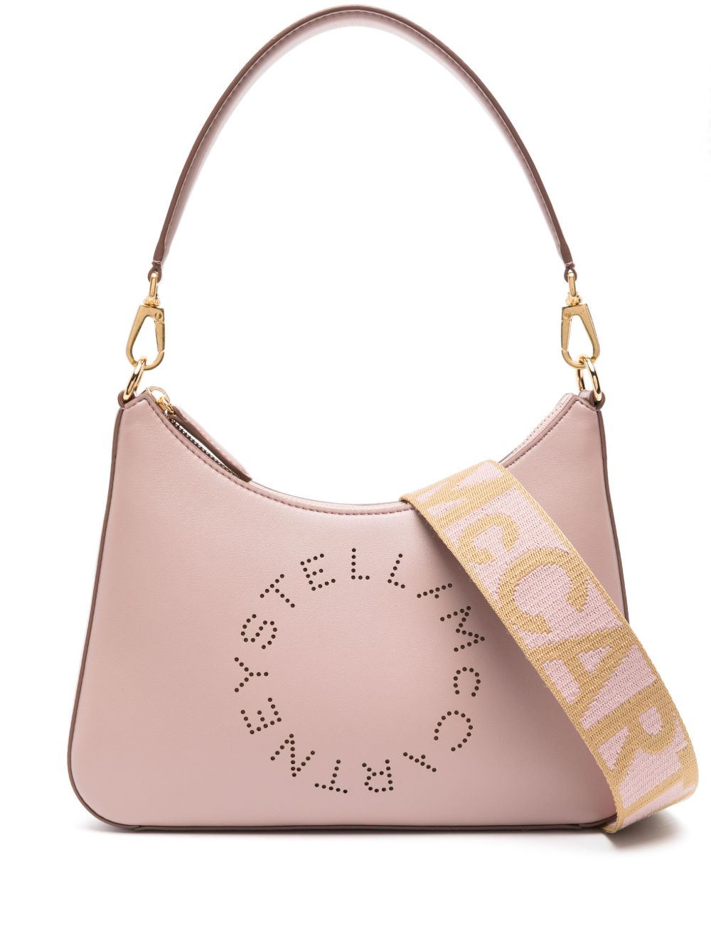 Stella McCartney Logo 小号单肩包 - 粉色