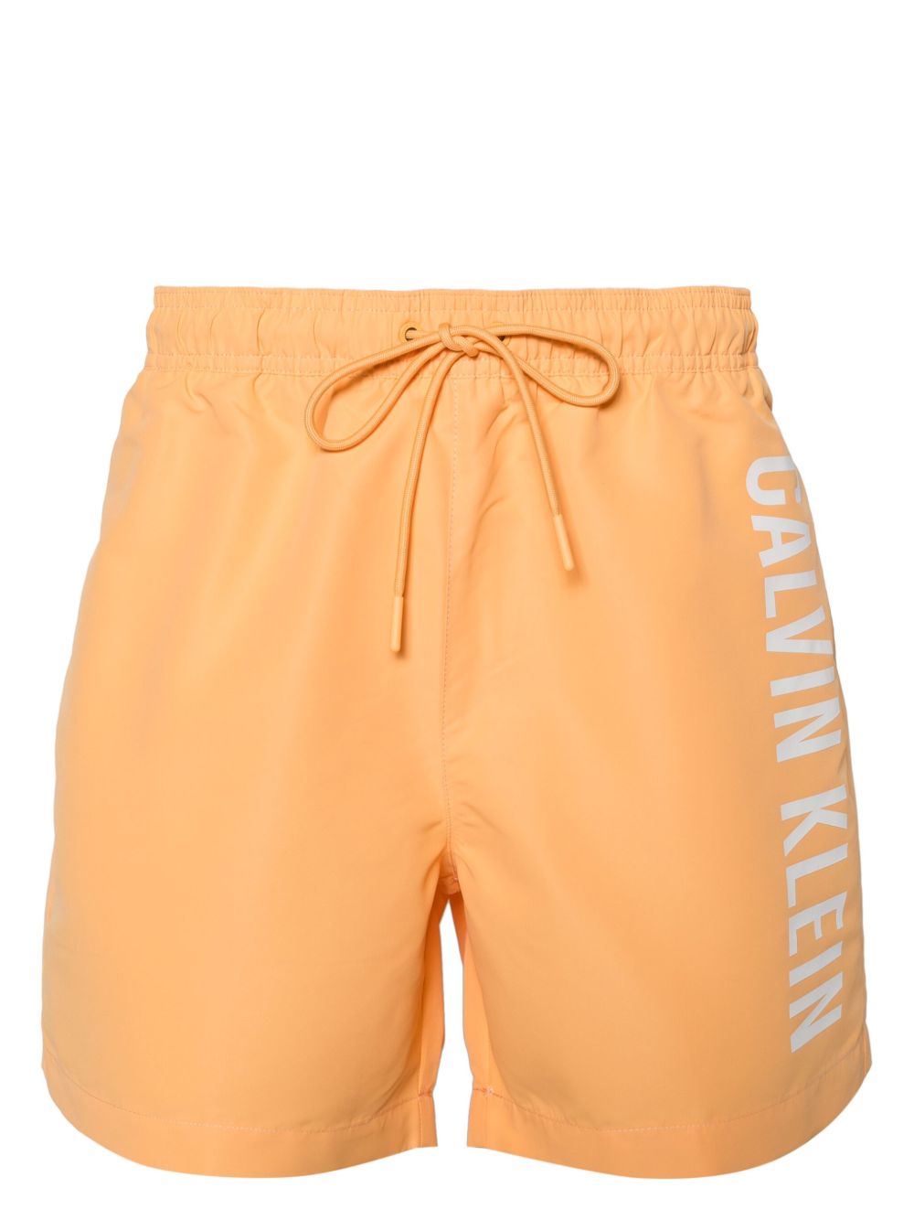 Calvin Klein logo印花泳裤 - 橘色