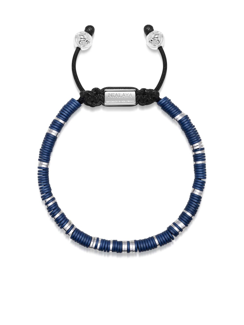 Nialaya Jewelry logo标牌珠饰手链 - 蓝色