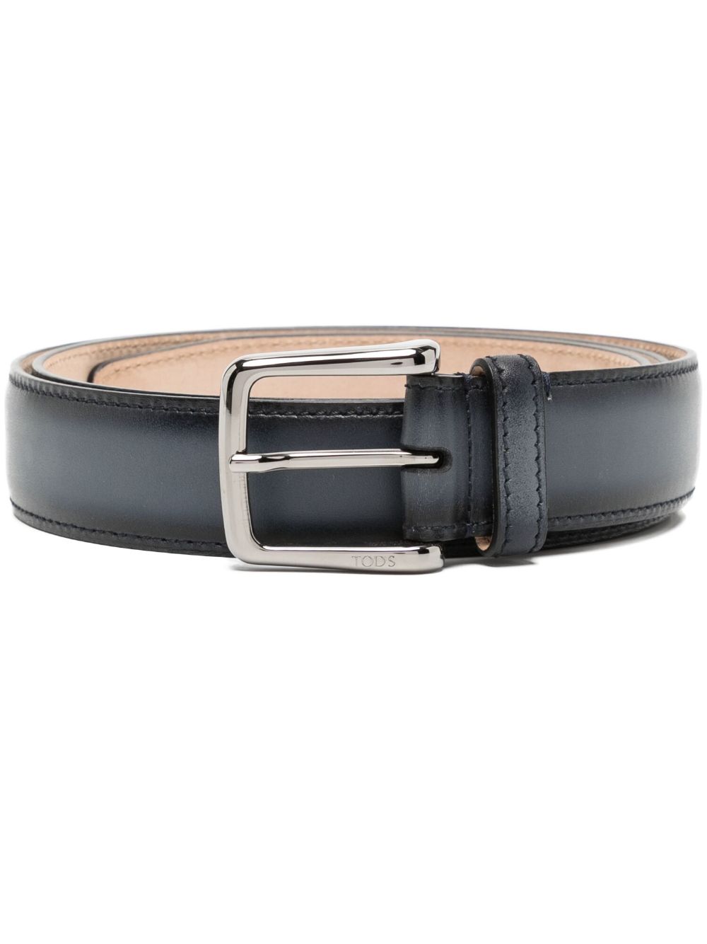 Tod's logo扣环开合腰带 - 黑色