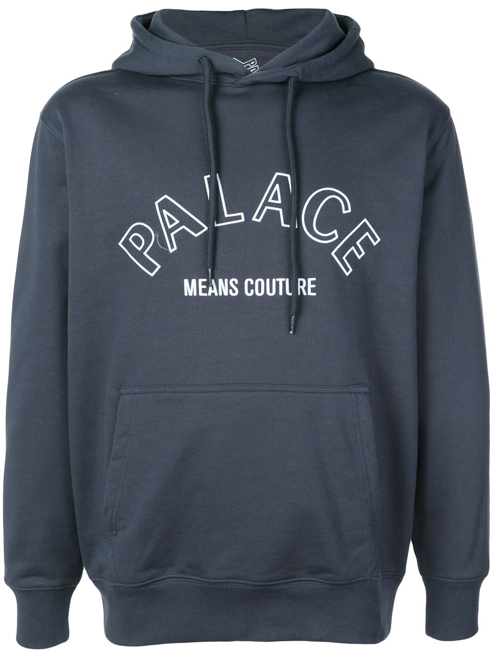 Palace logo印花连帽衫 - 蓝色