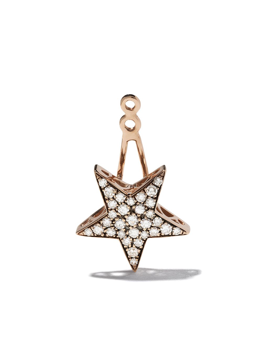Selim Mouzannar Star 18K玫瑰金钻石耳骨夹 - 粉色