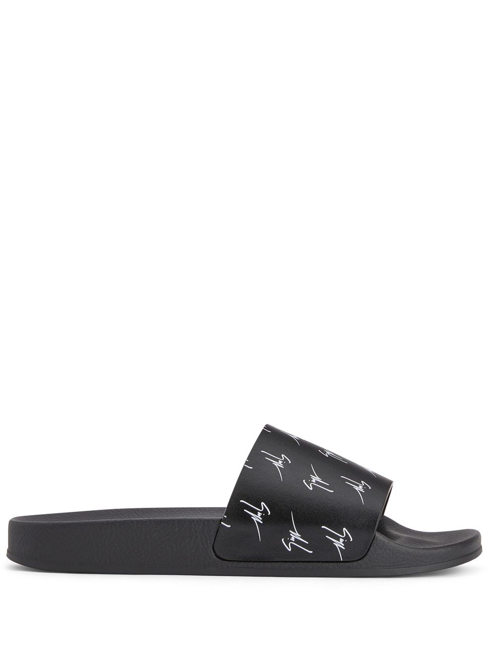 Giuseppe Zanotti Brett 拖鞋 - 黑色