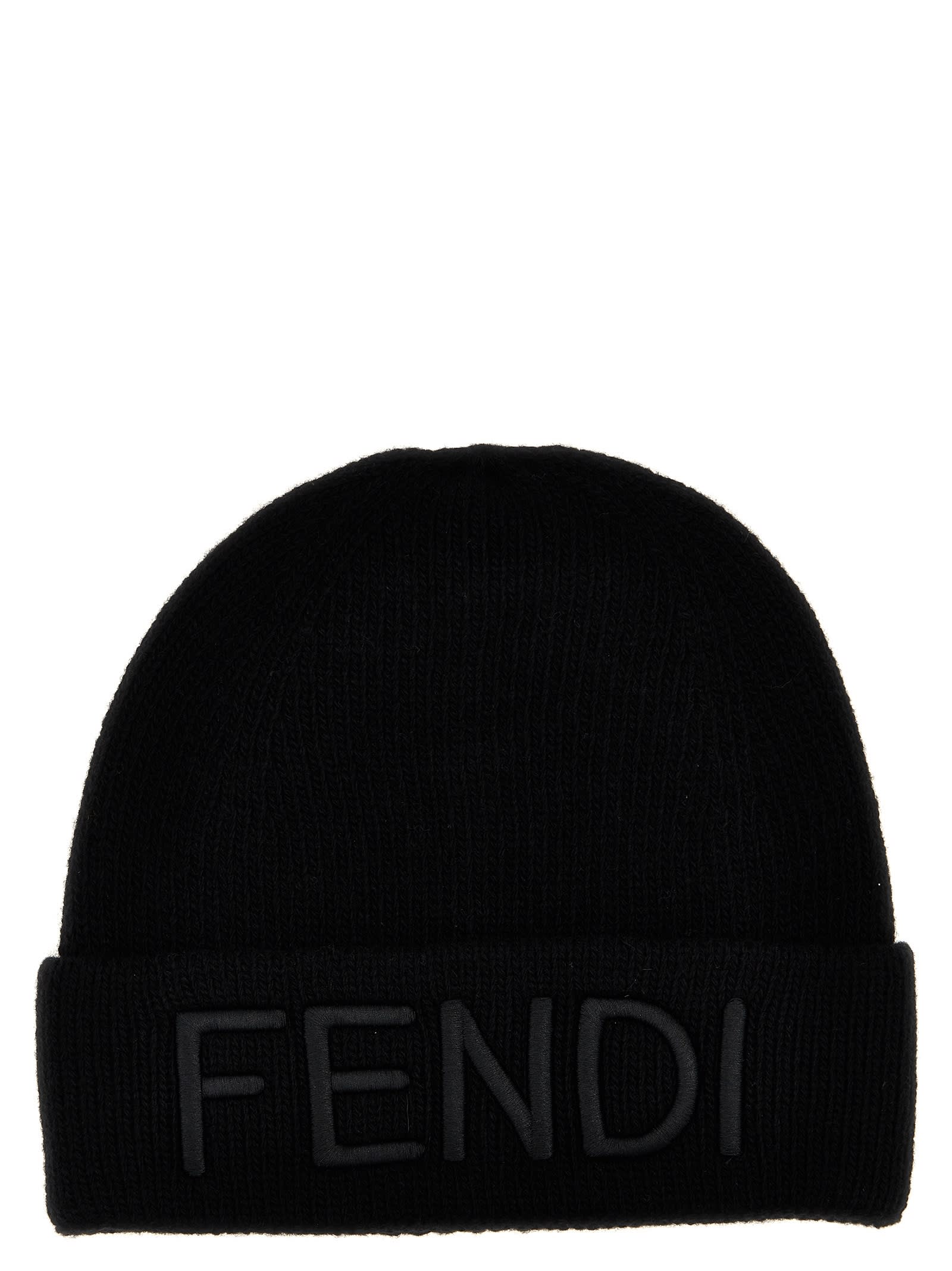 Fendi Logo针织帽