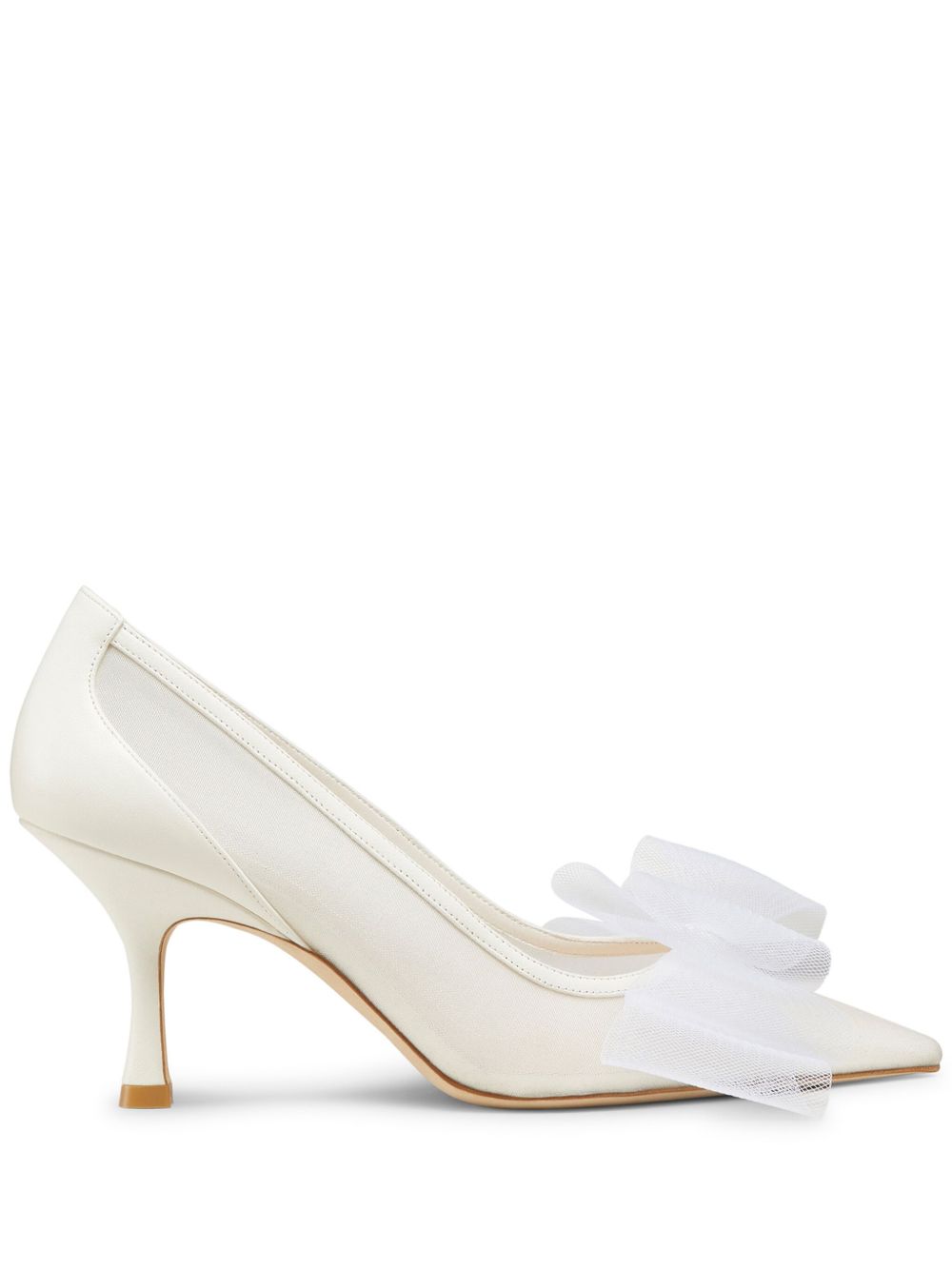 Stuart Weitzman Blushing Bow 中跟鞋（7.5厘米） - 白色