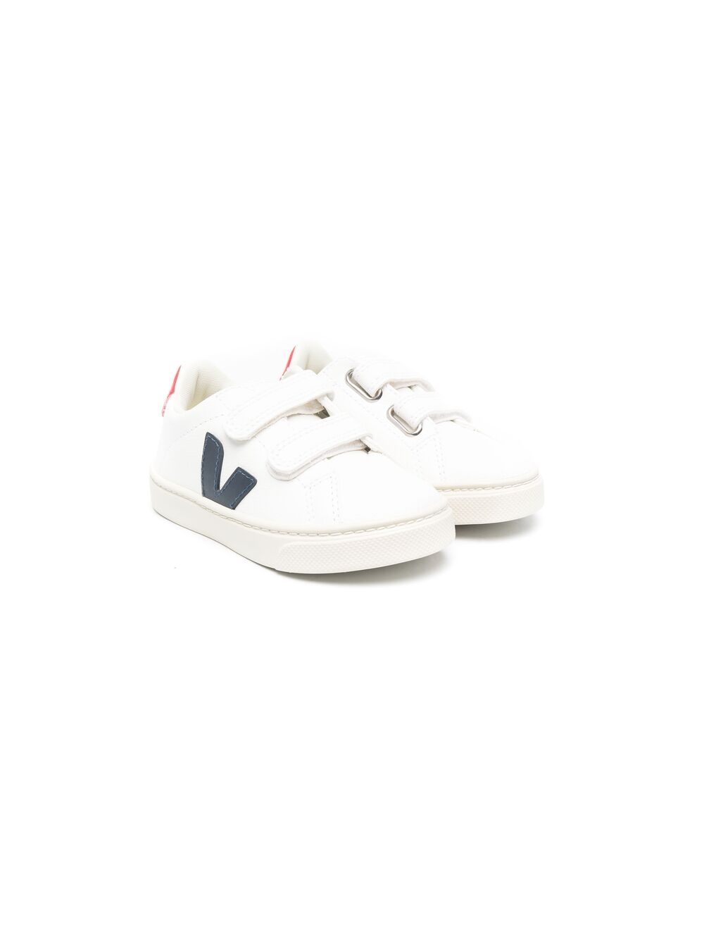 VEJA Kids V-12 魔术贴运动鞋 - 白色