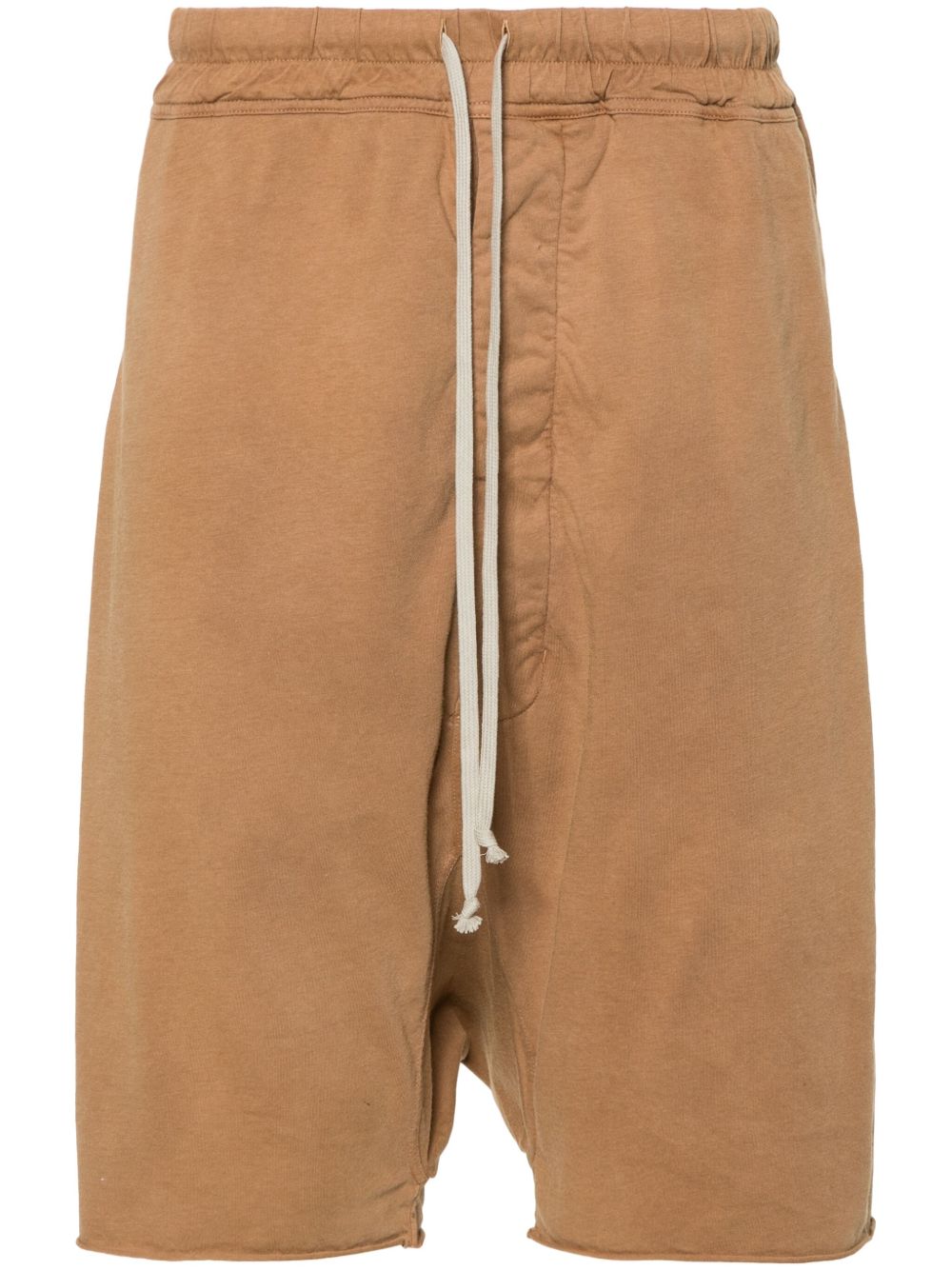 Rick Owens DRKSHDW Drawstring Pods 平纹针织短裤 - 褐色