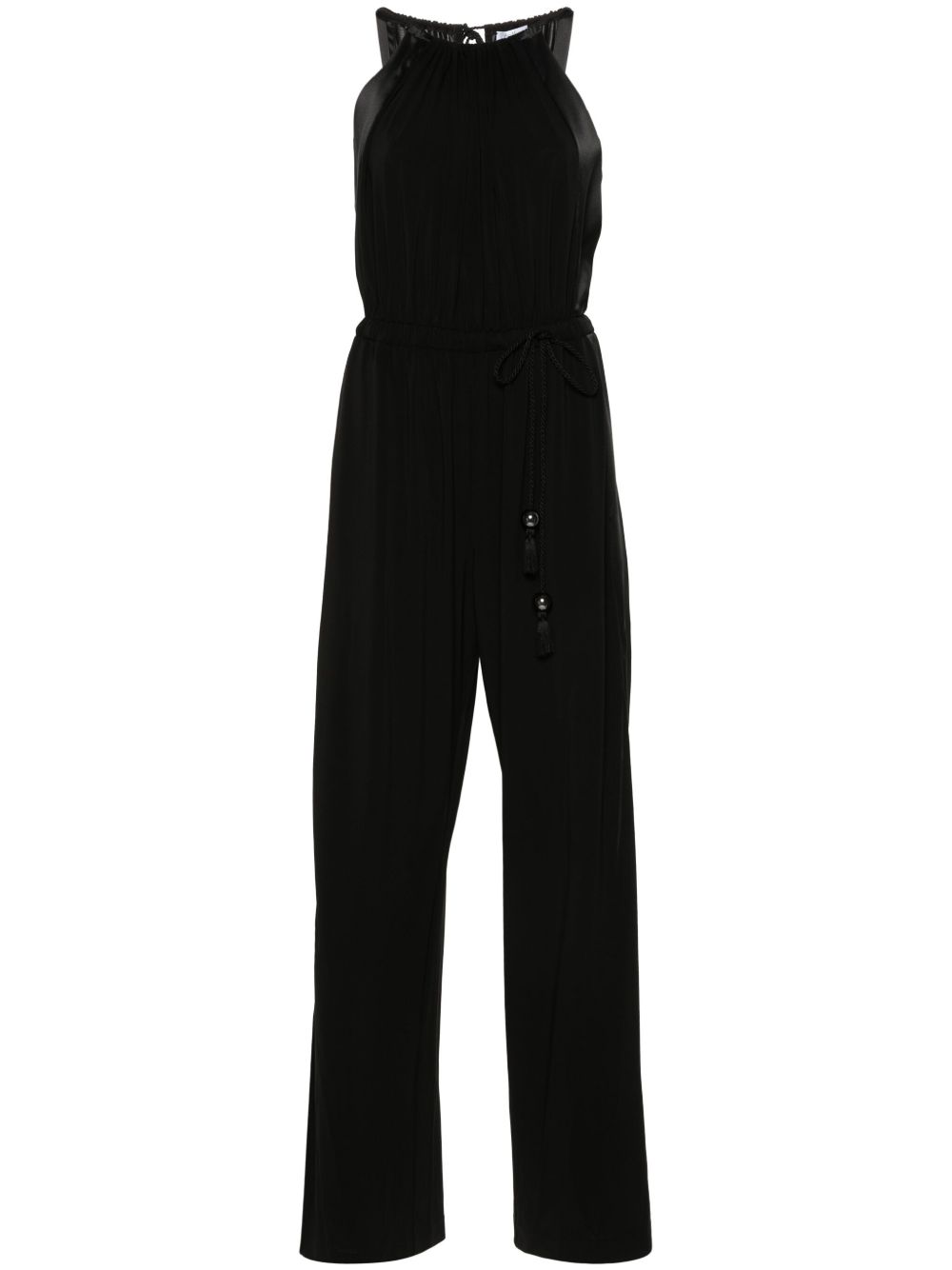 Max Mara Ubi 平纹针织连体长裤 - 黑色