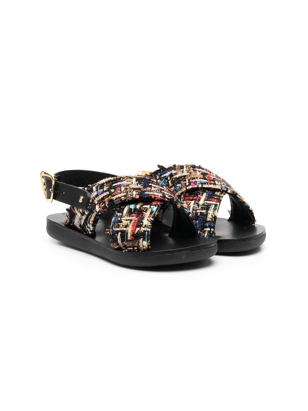 ANCIENT GREEK SANDALS KIDS Maria 露趾凉鞋 - 黑色