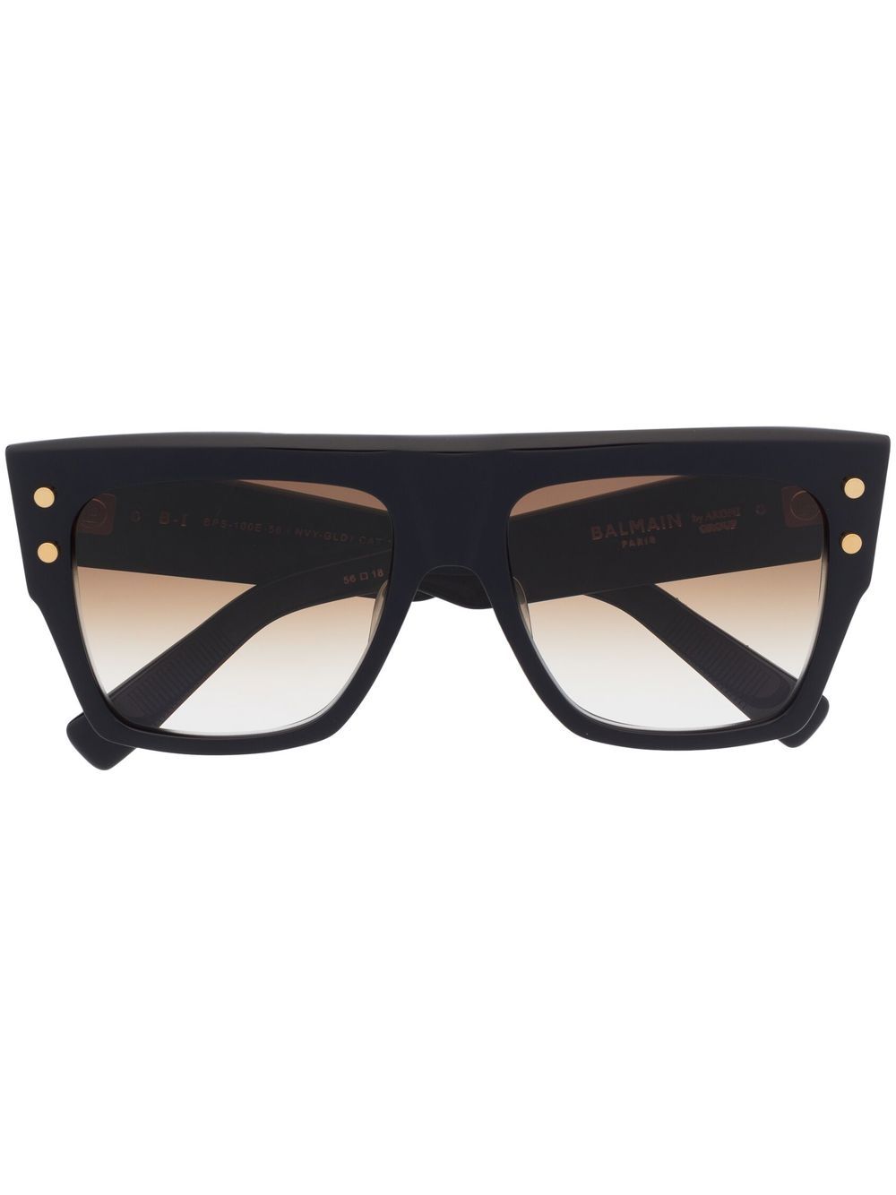 Balmain Eyewear B-I 方框太阳眼镜 - 蓝色