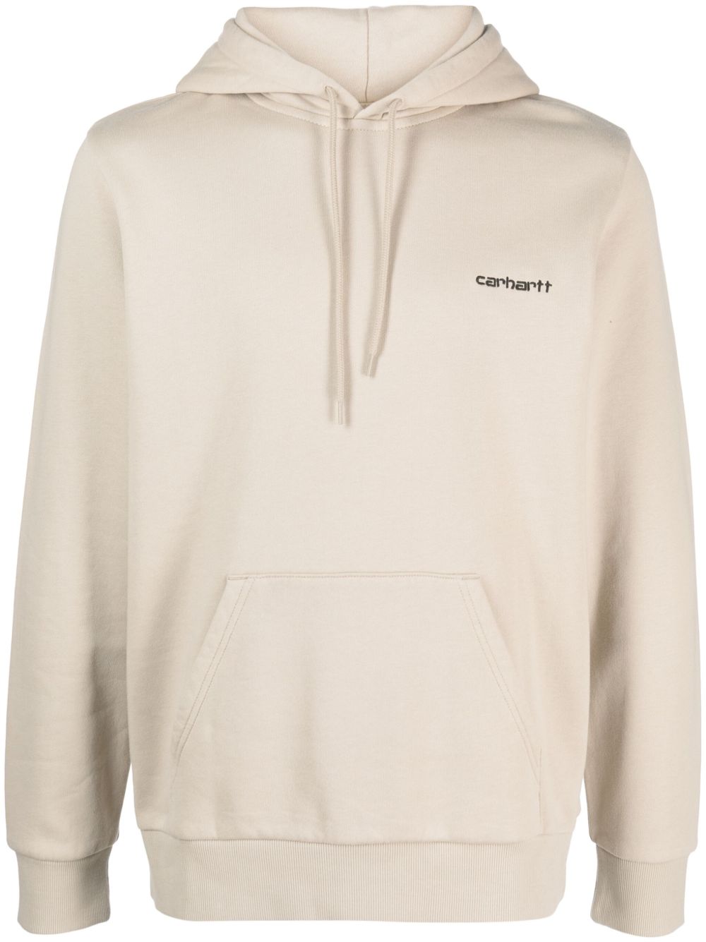 Carhartt WIP logo刺绣棉连帽衫 - 中性色