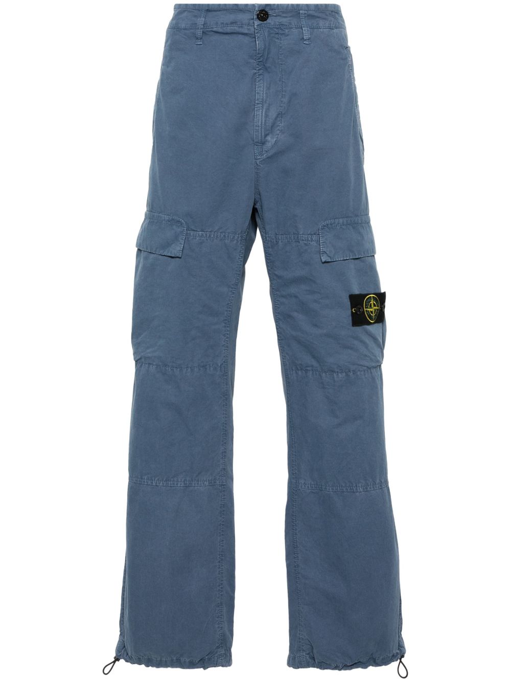 Stone Island 罗盘徽章工装裤 - 蓝色
