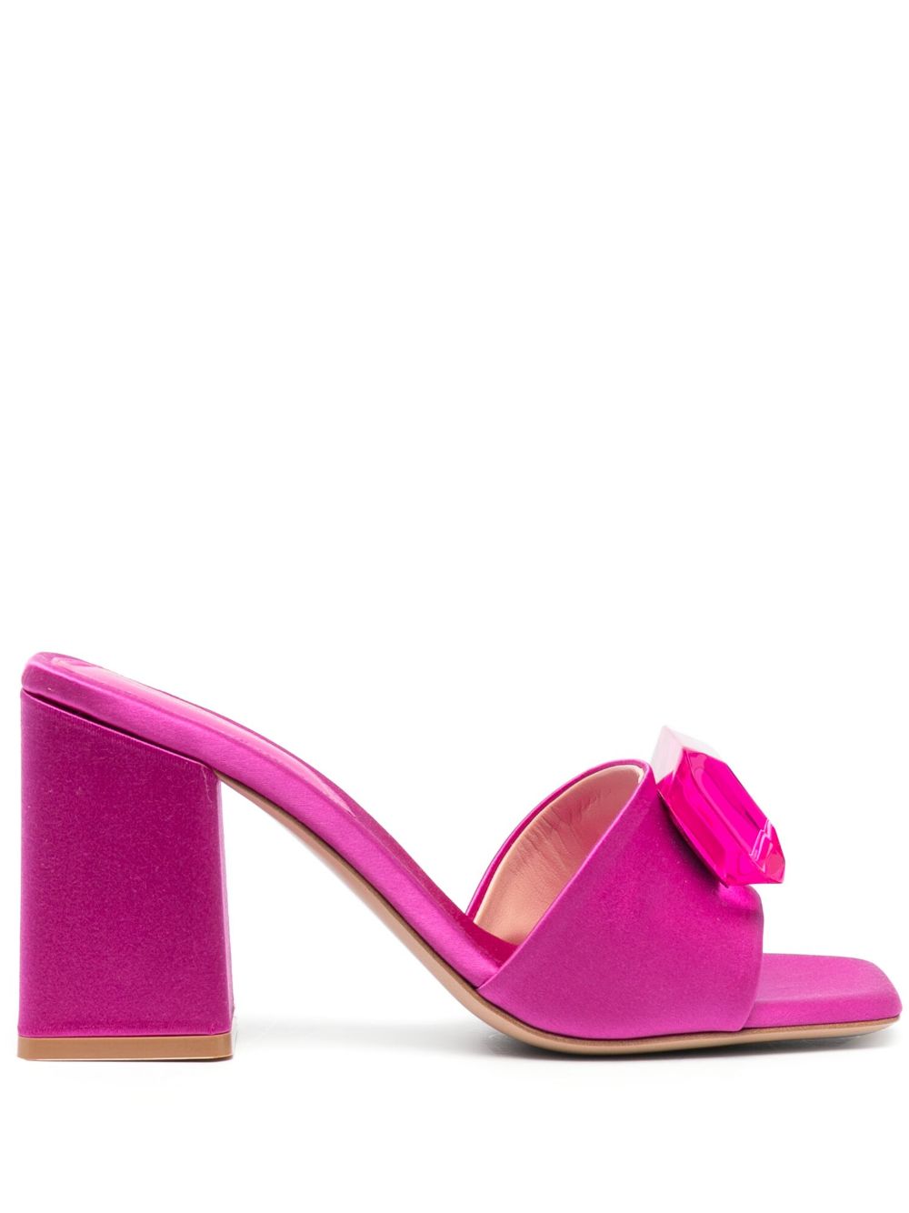 Gianvito Rossi Jaipur 粗跟穆勒鞋 - 粉色