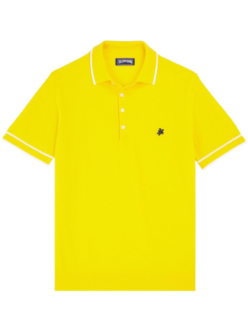 Vilebrequin logo刺绣polo衫 - 黄色