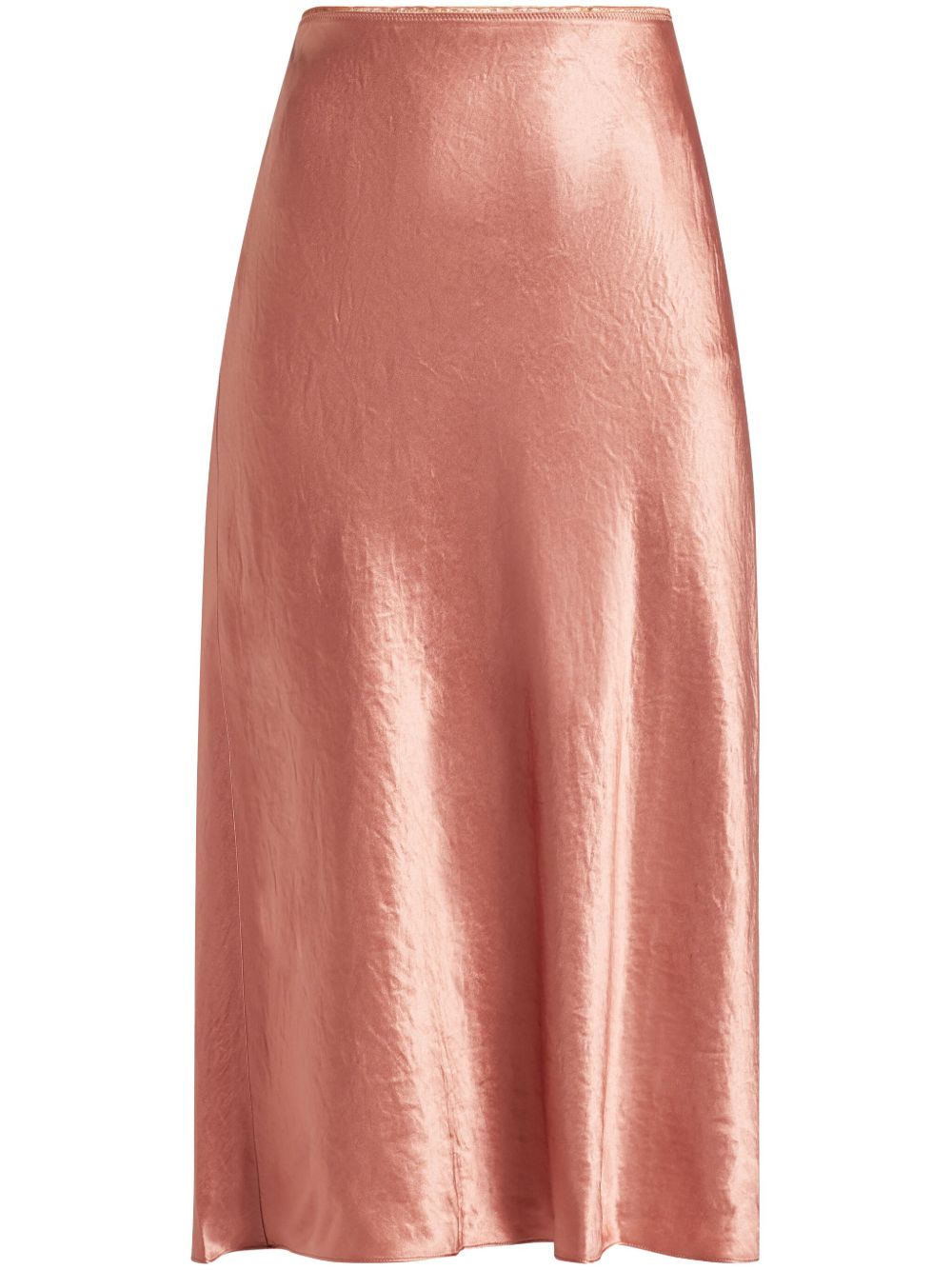 Vince satin midi skirt - 粉色