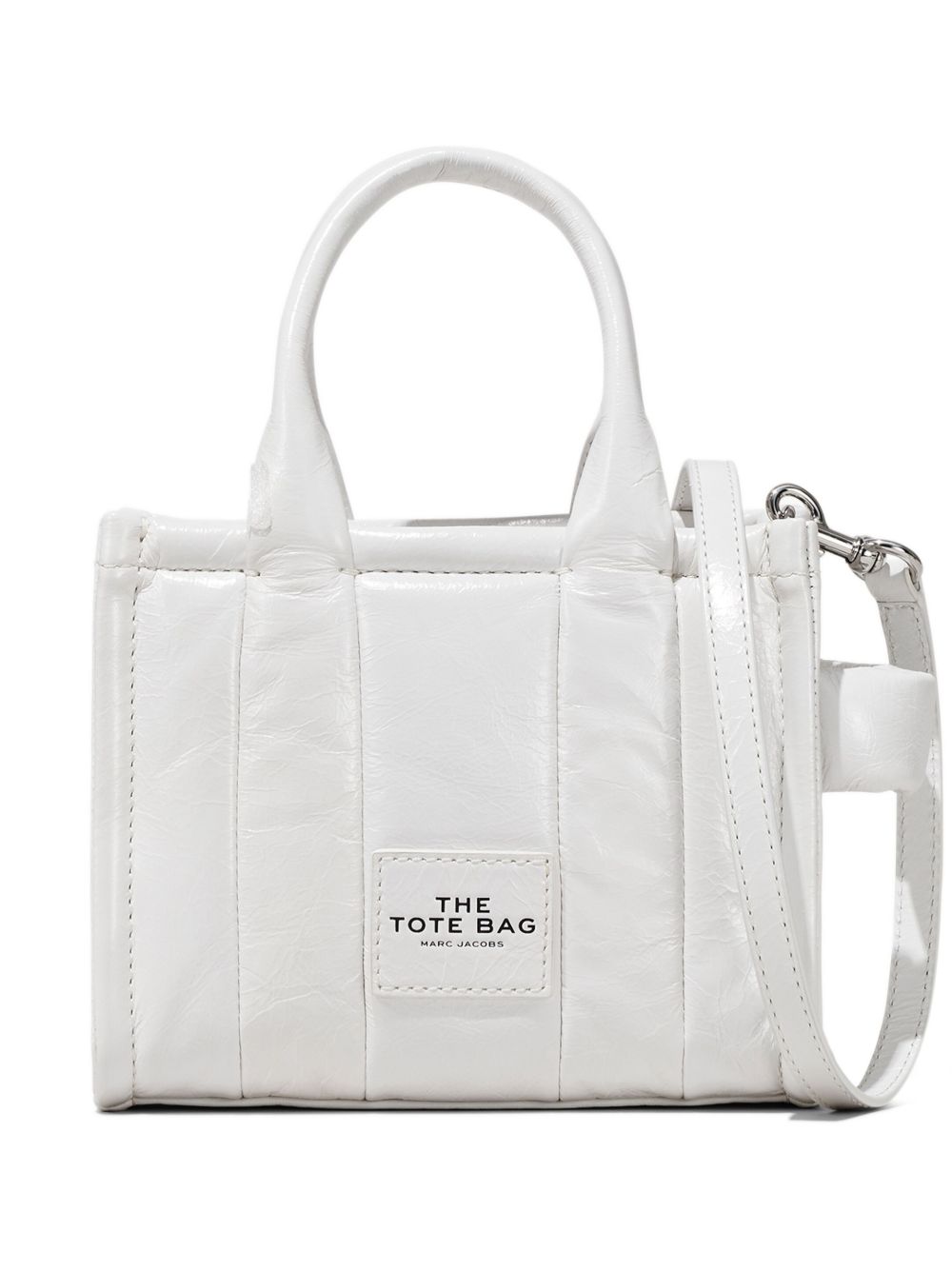 Marc Jacobs The Shiny Crinkle Crossbody Tote 手提包 - 白色