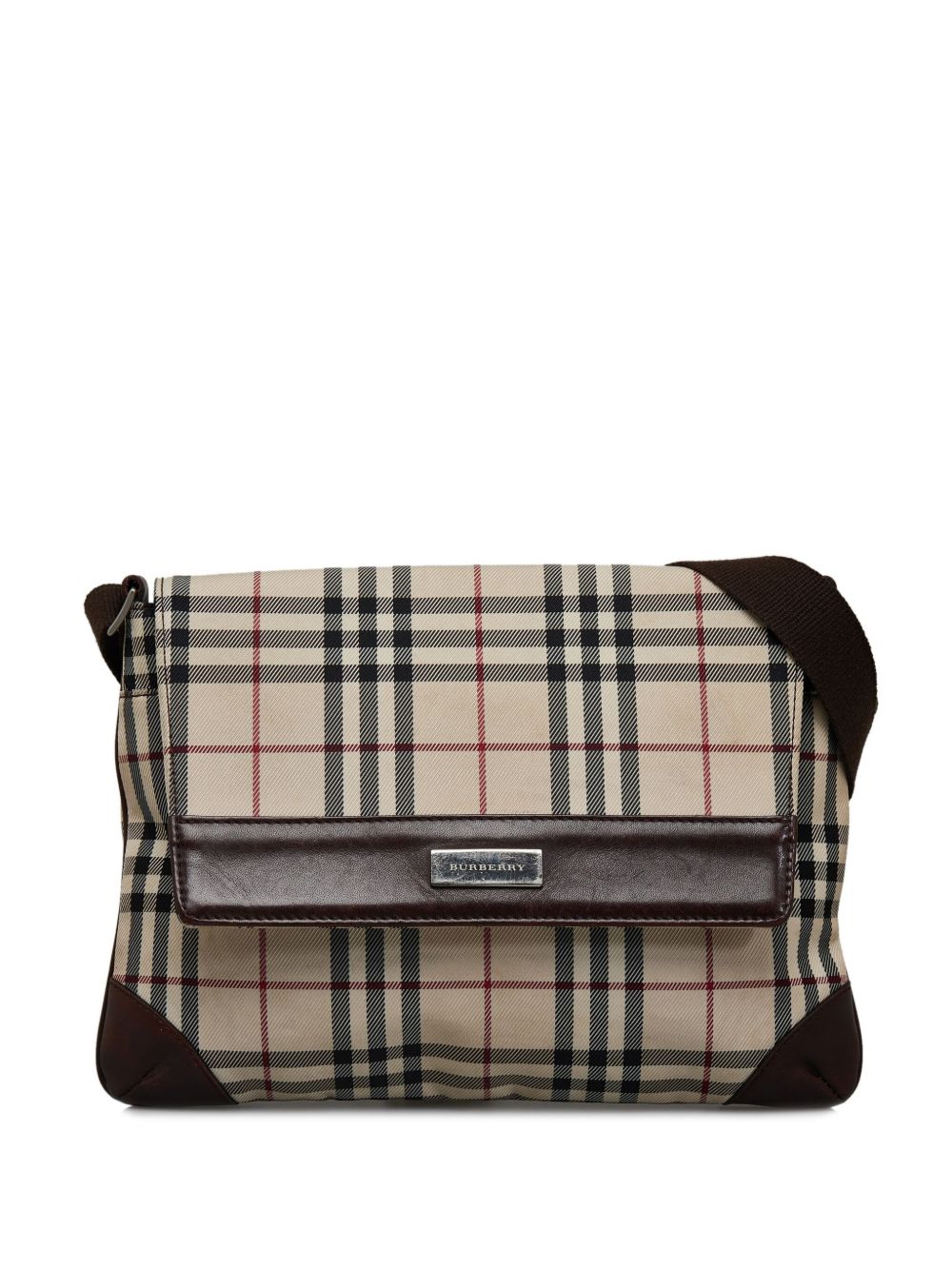 Burberry Pre-Owned House Check 斜挎包（2000-2017年代典藏款） - 褐色