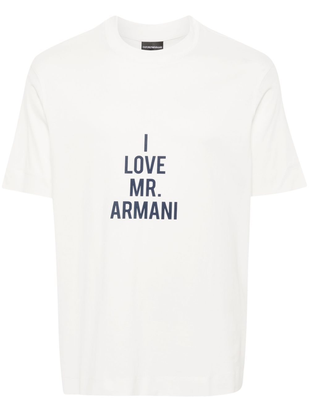 Emporio Armani I love Mr Armani T恤 - 白色