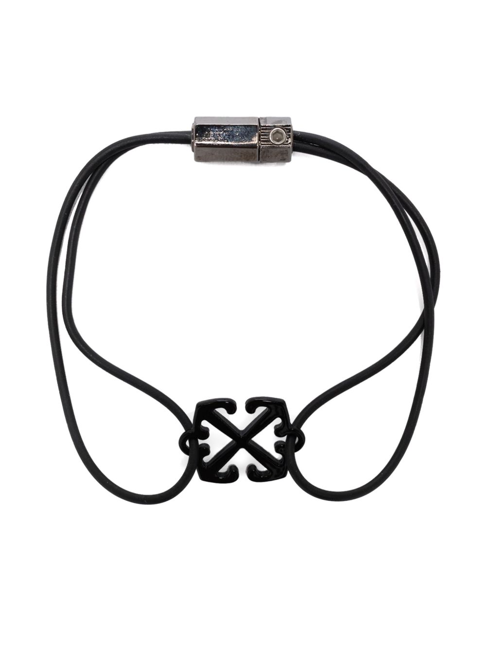 Off-White Arrow 手链 - 黑色