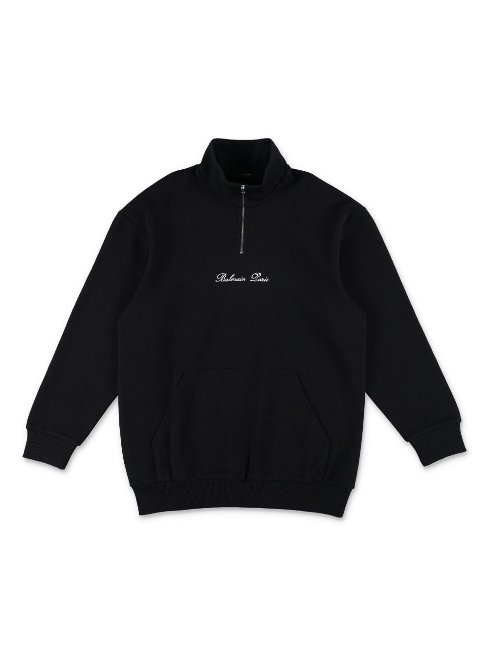 Balmain Kids logo刺绣卫衣 - 黑色
